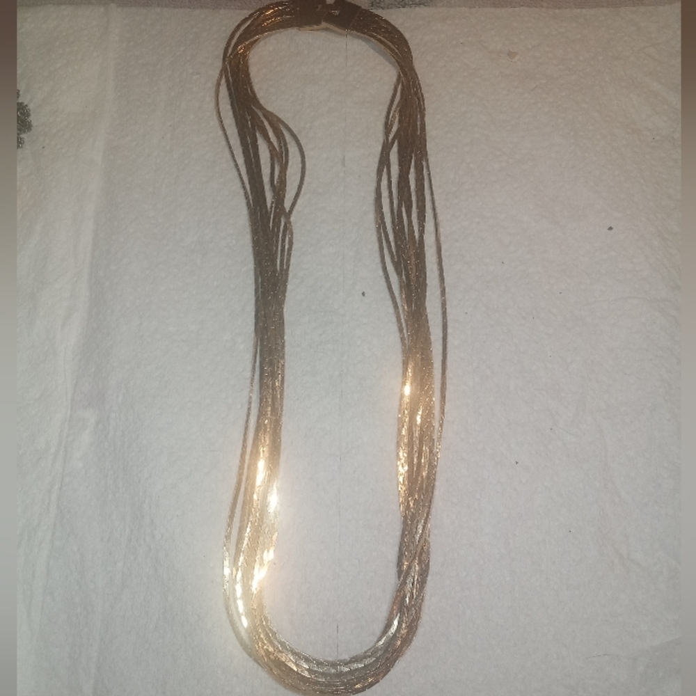 Elegant Gold Multi-Strand Necklace